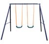Swing, Double Swing, suitable for Children aged 3 to 8 Years, total Weight capacity 90.72kg, sturdy Construction, simple Installation