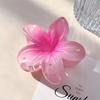 Plumeria Women's High-End Hair Clip: 2024 Large Shark Hairpin for Back of Head