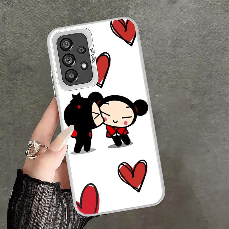 

Cartoon Cute Pucca Garu Soft Phone Case for Samsung A17 A16 A15 A14 A13 A57 A56 A55 A54 A53 A37 A36 A35 A34 A33 A26 A25 A24 A23 Samsung A17