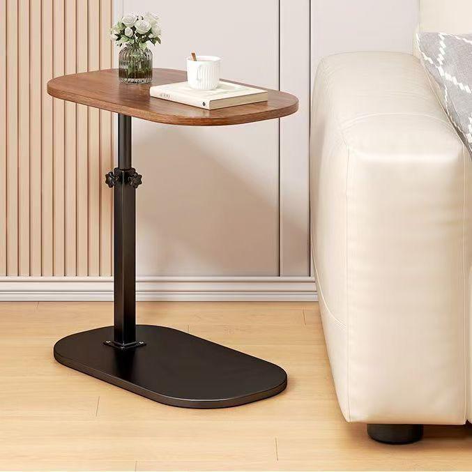 Reversible Bedside Table with Liftable Side, Sofa & Coffee Table, Bedroom & Living Room Computer Desk, All-in-One Table