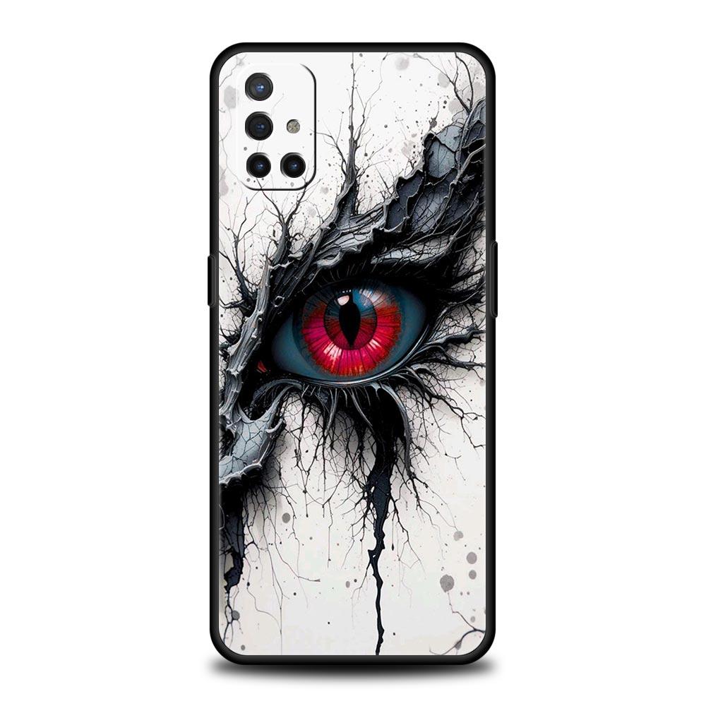 Scary Devil Eye Pattern Phone Case For OnePlus 15 13 12 11 10 Pro 13T 13R 12R 9 8T 8 7 7T 9R Nord 2T CE 2 3 4 5G Soft Cover