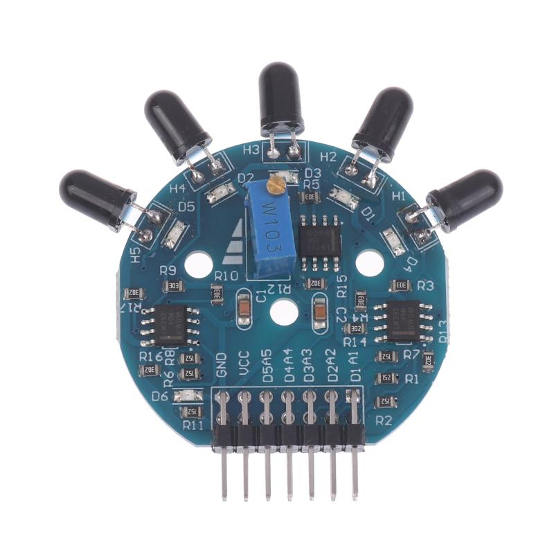 Mk00215 Five Way Flame Sensor Module Analog Digital Double Output Fire Fighting Robot Repair Parts