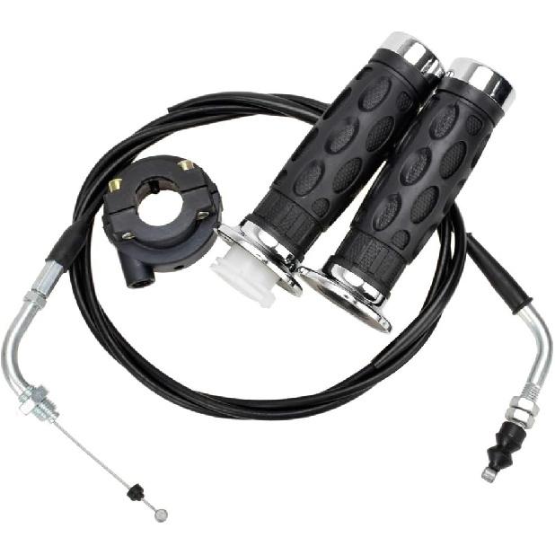 HIAORS Throttle Twist Grip Set 78" Scooter Throttle Cable For GY6 50Cc, 80Cc, 125Cc, 150Cc QMB139 157QMJ Jonway Roketa Nst Taotao Vip Future Champion