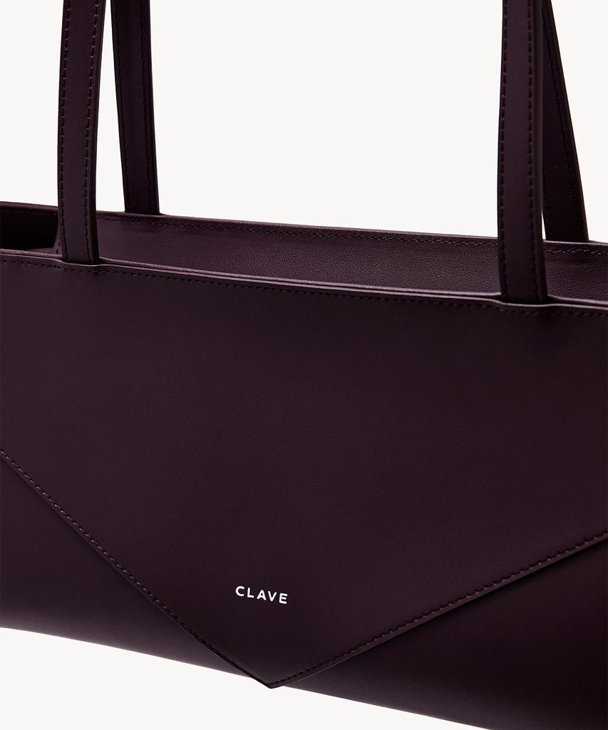 Clave Sienna Burgundy Tote Bag