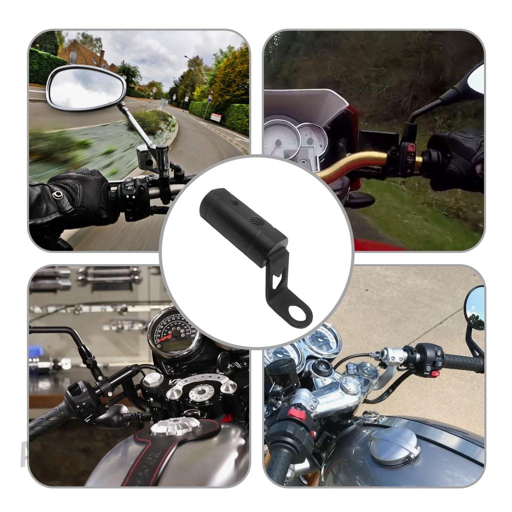 Motorcycle Clamp Bar [2 pieces] Mirror Holder Extension Stay, Multibar Holder, Clamp Bar, Fog