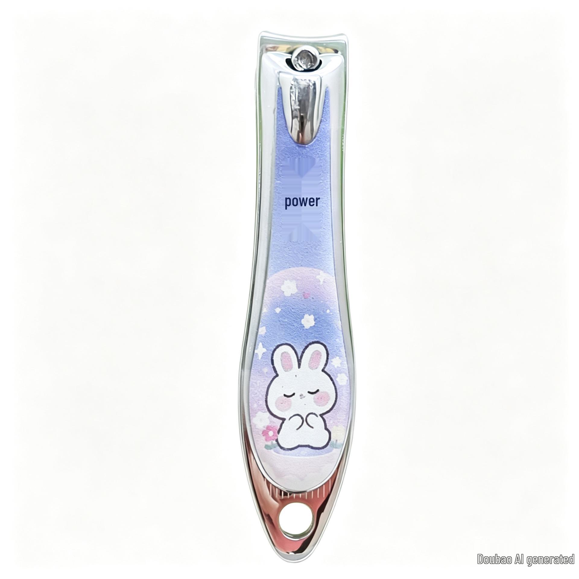 Large Flat Edge Metal Nail Clippers - Single Pack Manicure Scissors