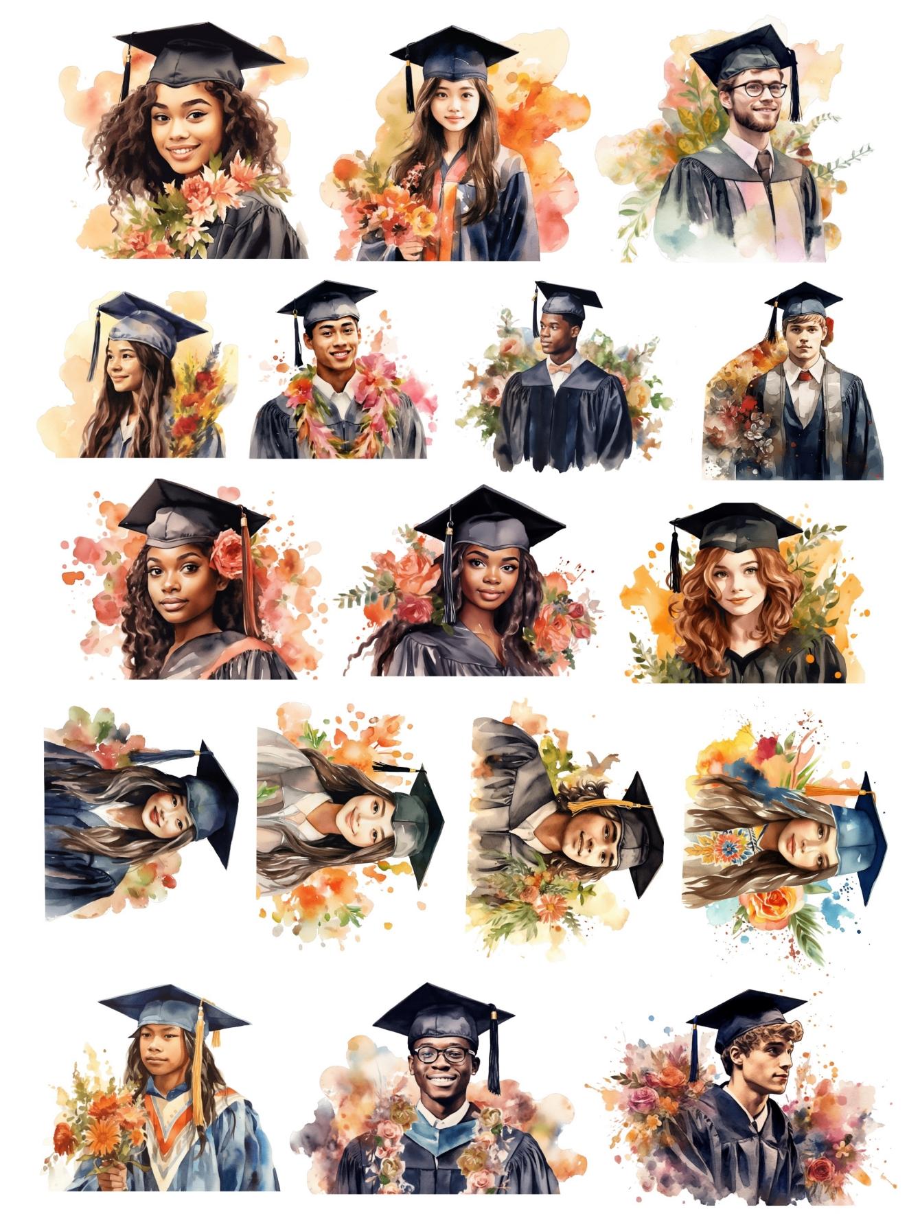 

1 set Cute graduate Stickers Homemade Bookkeeping Decals On Laptop / Decorative Scrapbooking / DIY Paper stationery kawaii білий