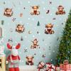 6Bögen/83 Stück Weihnachts-Wandaufkleber mit süßen Kuhglocken, Wanddekoration, selbstklebende Aufkleber, Kühlschrankmagnete, Raumdekoration