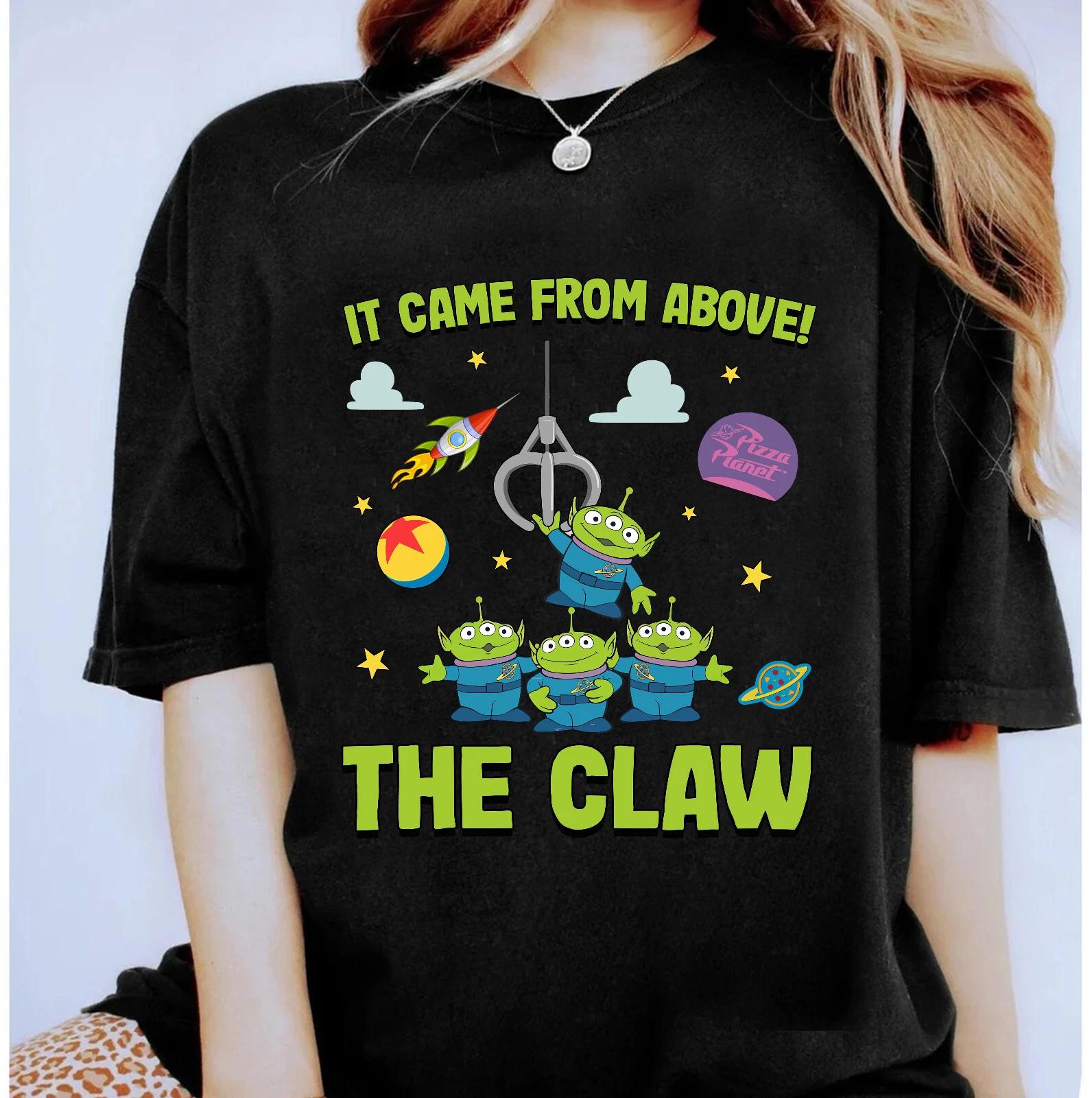 Disney Pixar Toy Story Aliens It Came From Above The Claw Unisex Shirt XL