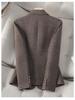 2025 Damen Merino-Woll-Anzugjacke - Herbst/Winter Petite Slim Fit, Verdickter Blazer im Göttinnen-Stil