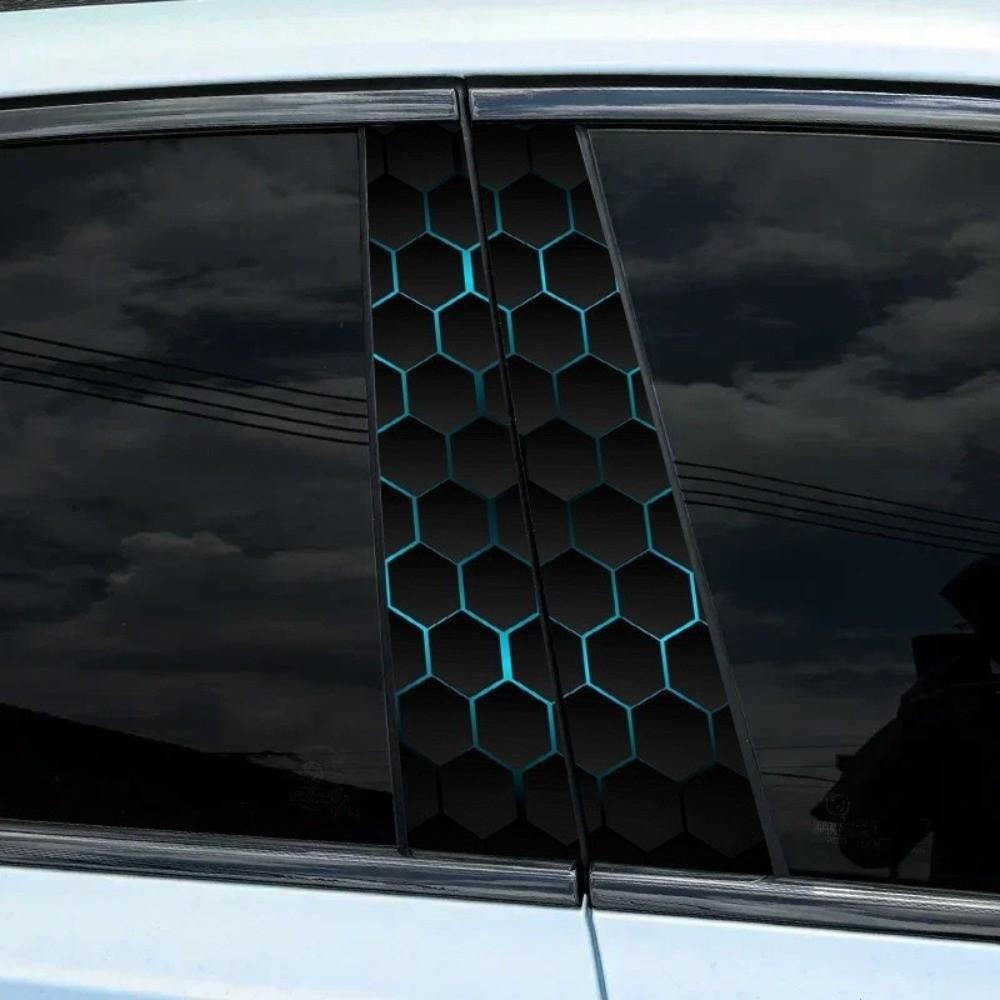 Nové včelí plástve Auto Samolepky Vodotěsné DIY Kryty B Sloupku Samolepicí Odolné proti Poškrábání Auto Styling Dekorace Samolepka