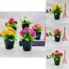 Rose Synthetic Plant With Injection Molding For Gift Arrangements And Interior Design