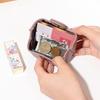 Solid-Color Mini Coin Storage Purse Leather Change Purse For Women Buckle Key Earphone Storage Bag For Outgoing Shopping