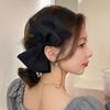 Black Point Side Ribbon Wide Hairband Headband