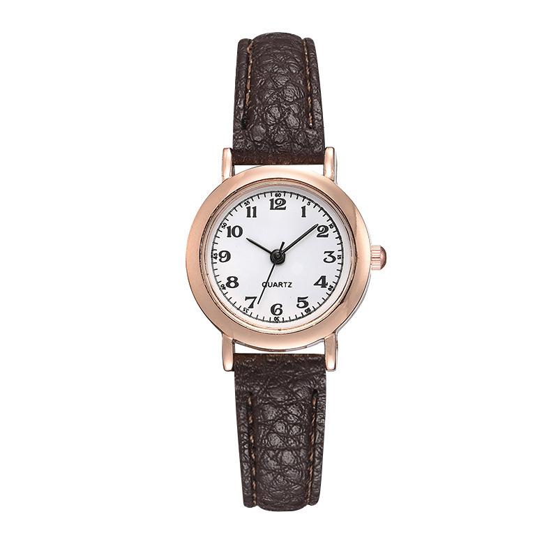ins super fire academy style watch female thin belt small dial student exam, simple temperament literary belt small