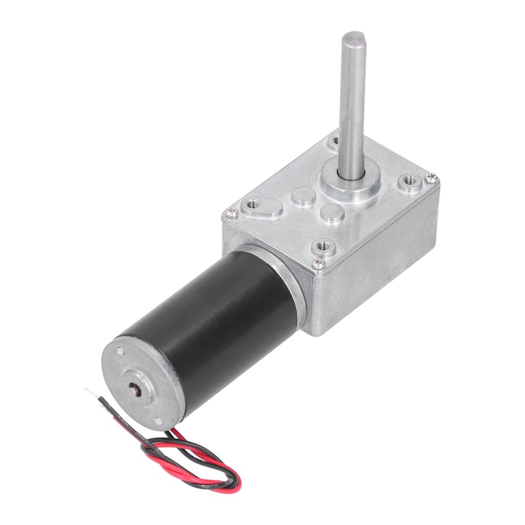 Worm Gear Motor DC Self Locking Mini Speed Reduction Electric Gear Box Reducer EngineDC12V 80RPM