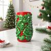 Santa Embossed Cylindrical Silicone Mold Holiday Candle Silicone Mould For Epoxy Resin Art Handmade Candle Soap Making