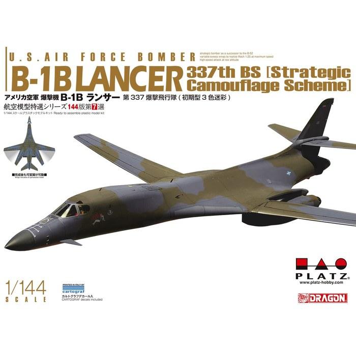 PLATZ /Dragon B-1B Lancer Bomber 1/144 Scale Model Kit AE144-7
