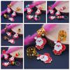 3 Pcs Sweet Gold Color Christmas Hair Ring Santa Claus Charm Dreadlocks Bead Hair Braid DIY Hair Braid Tubes Gift