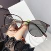 Women Luxury Photochromic Glasses Fashion Blue Lamp Blocking Finished Myopia Glasses Trendy Color Changing Sunglasses Diopters