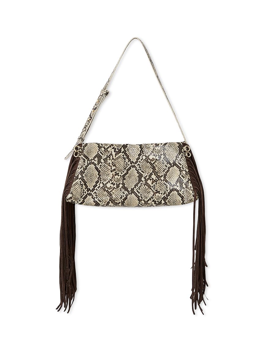 Fringe Slouch Bag FWGB261324 PYTHON Free Size [FRAY I.D] Women s
