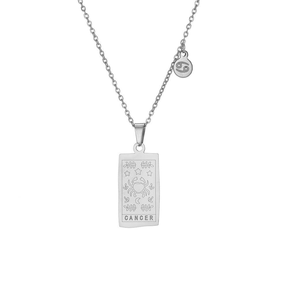 Zodiac Beautifully Crafted Pendant Necklace In Glamorous Gold And Silver For Lovers Astrology