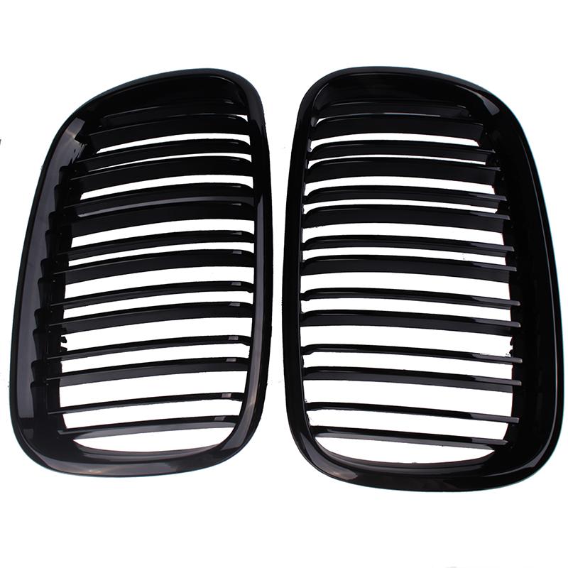 Rhyming Front Bumper Racing Kidney Grille Dual Single Slat Air Intake Grill Fit For BMW X5 E70 X6 E71 2007-2013 Car