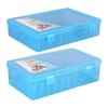 Solid Empty Sewing Thread Storage Box Sew Craft Organiser Case Holder Dustproof 42 Pillars Embroidery Spools Organizer
