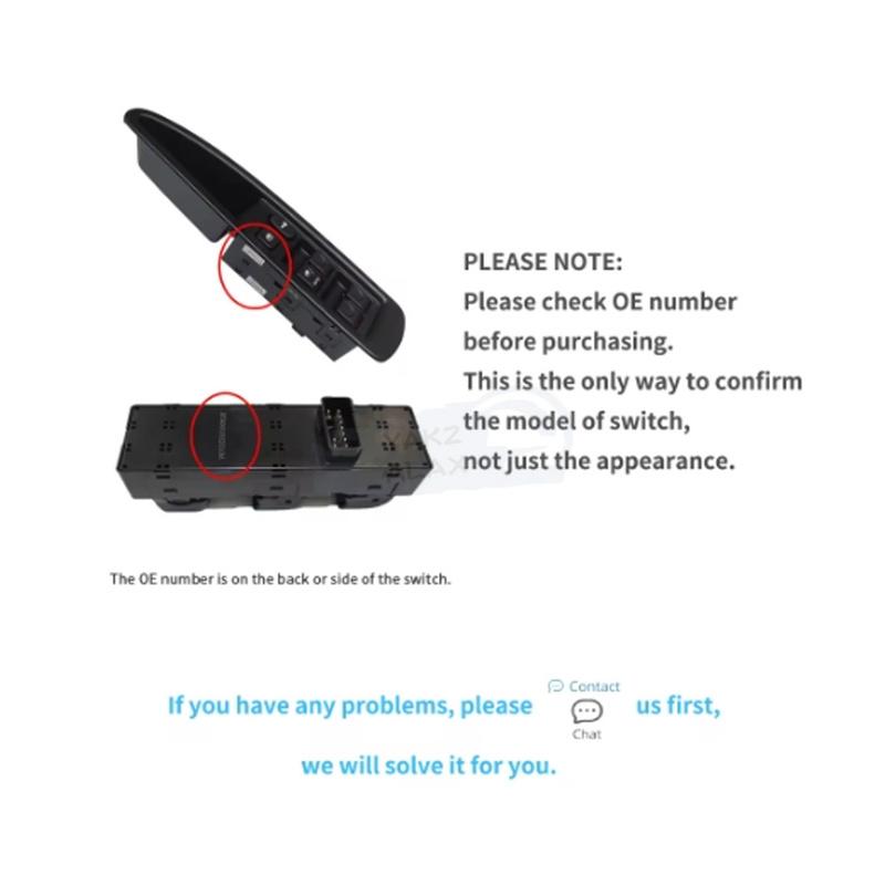 254000015R Left Driver Side Electric Power Window Control Switch Button for Renault Laguna 3 Megane 3 2008-2016 Car Accessories