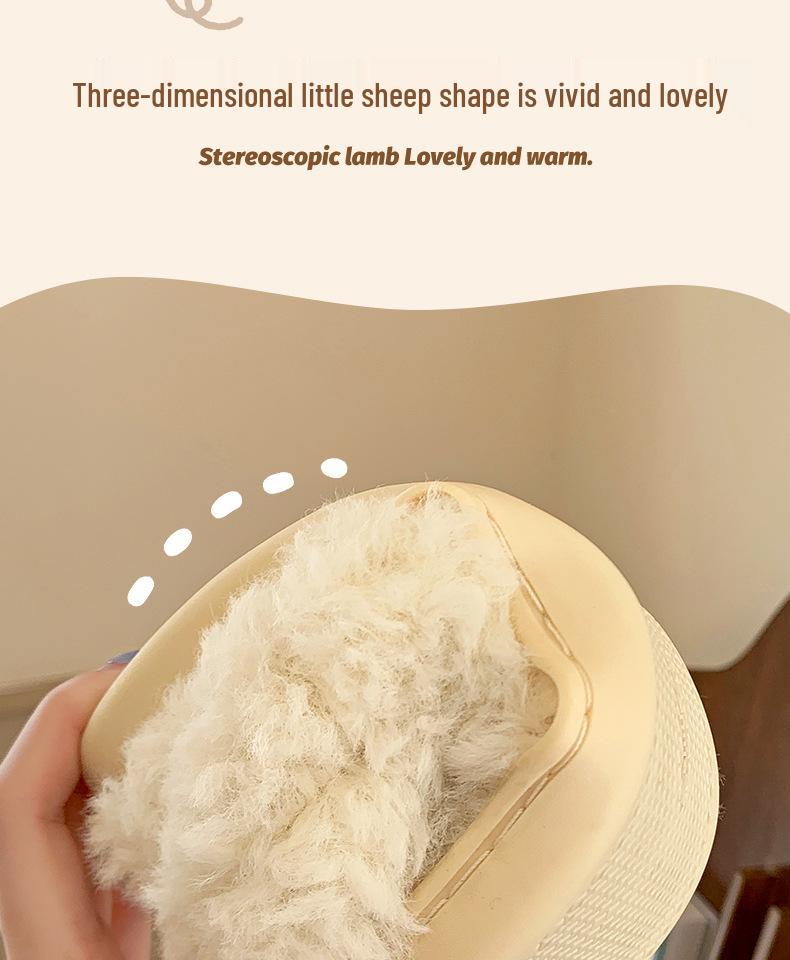 2025 New Postpartum Non-Slip Cotton Slippers for Indoor Winter Wear - Closed Heel, Unisex