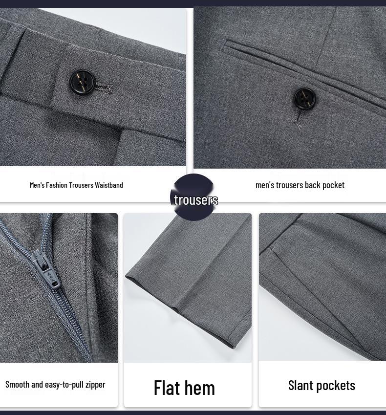 Men's Autumn/Winter Double-Breasted Suit Set - Professional Business Attire for Hotel Managers