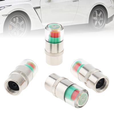 4ks 2,4 baru Čepice manometru na měření tlaku v pneumatikách Nástroj pro monitorování výstrahy snímače Výstraha indikátoru víčka pneumatiky Měřič tlaku vzduchu