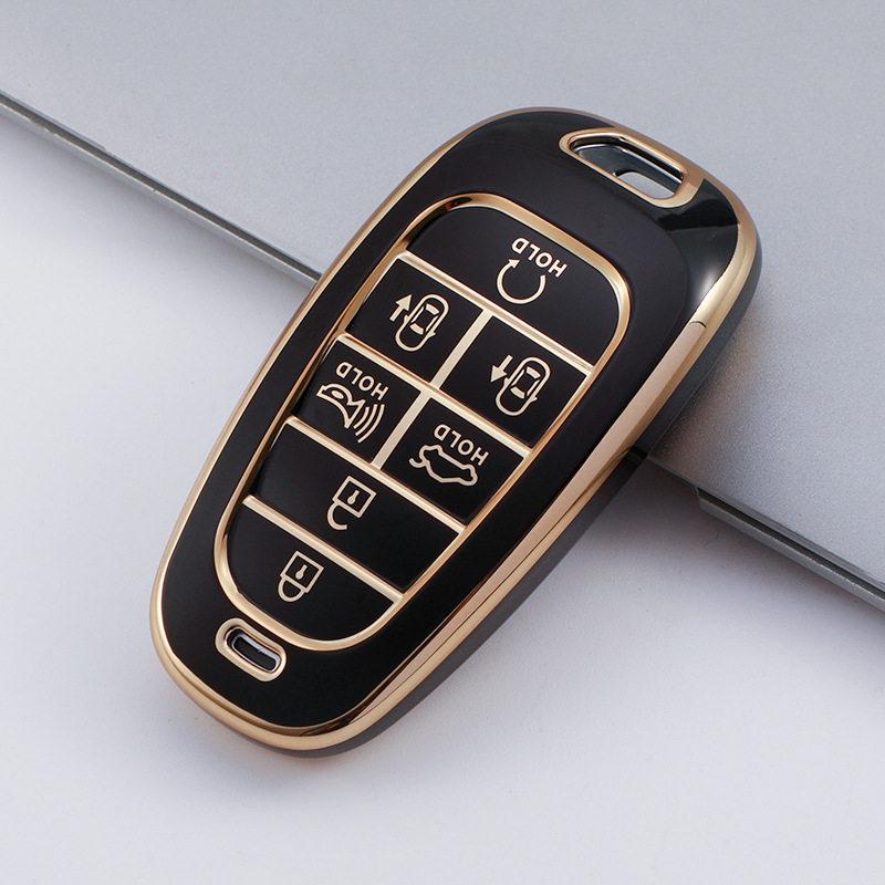 Fashion Tpu 7 Buttons For Hyundai Sonata Nexo Dn8 Santa Fe Tm Tucson Nx4 Staria Ioniq Remote Key Fob Case Cover Fob Accessories