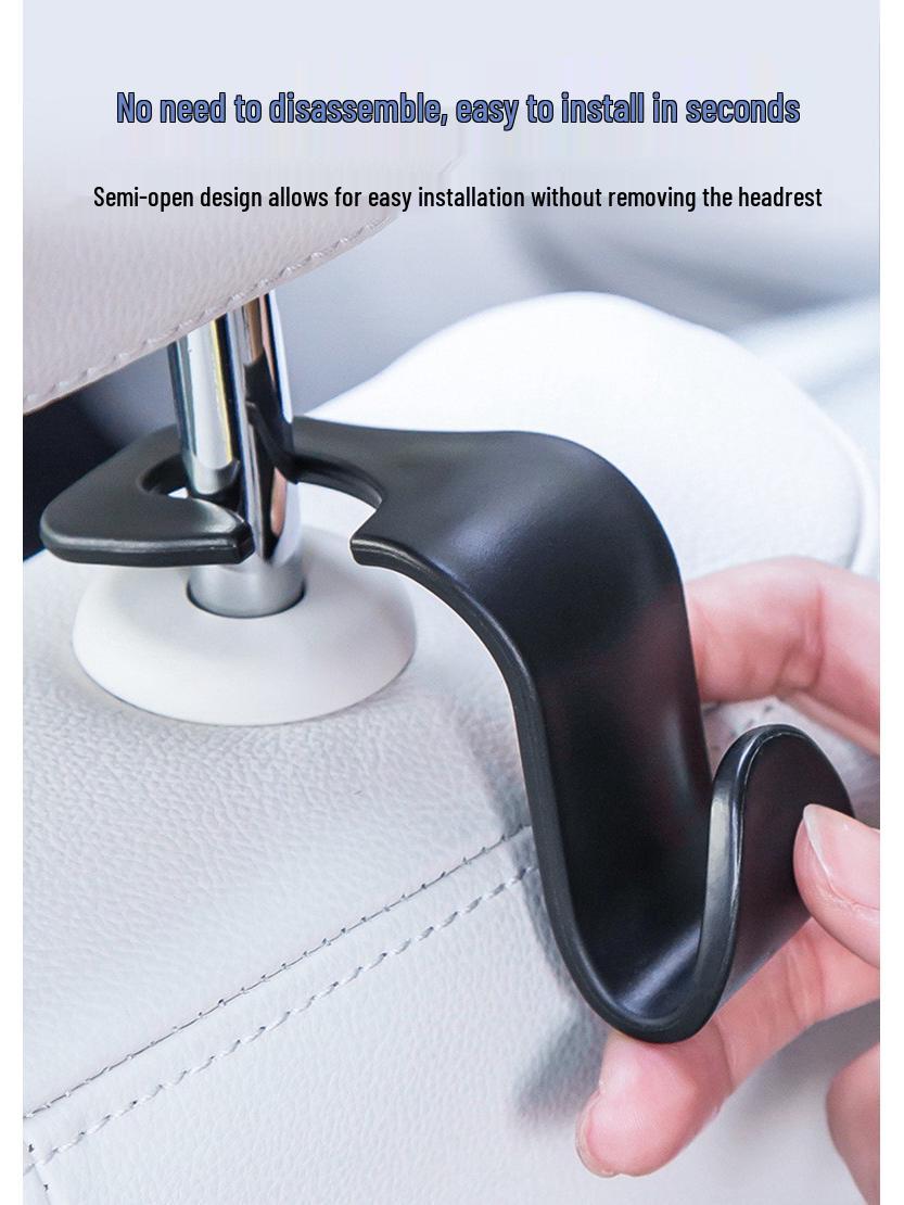 Creative Car Seat Back Headrest Hook for Multi-Function Storage