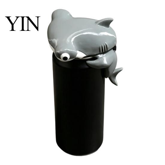Outdoor Camping Gadget Portable Soda Can Lid Cover, Shark/Dinosaur/Frog/Hippo/Elephant Shape, Durable Reusable Drink Plastic Dustproof Protector