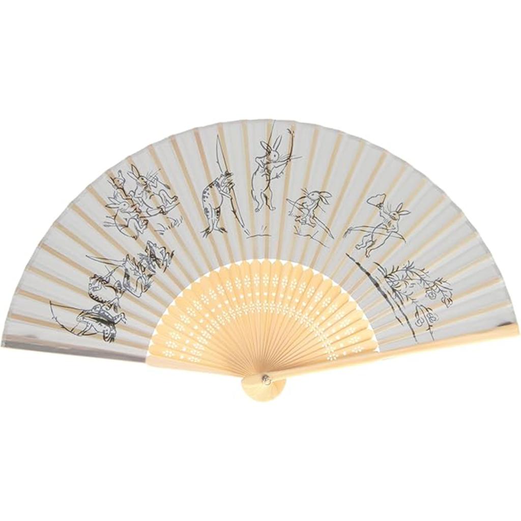 Sensu Fan for Men and Japanese Style Souvenir [Styleneo] Women, 21cm, (Choju Giga)