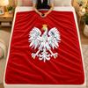 Flannel BlanketPoland Warm Soft Throw Blanket for Indoor Sofa Bed Living Room Use