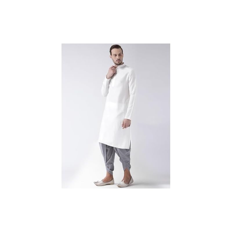 Kisah Men Kurta, Cotton, Full Sleaves, Knee Length, Straight, Regular Fit, Mandarin Collar Ethnic Wear3