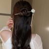 Tassel Pearl Hair Stick Chinese Style Hanfu Hair Stick Antique Flower Hair Stick  Party