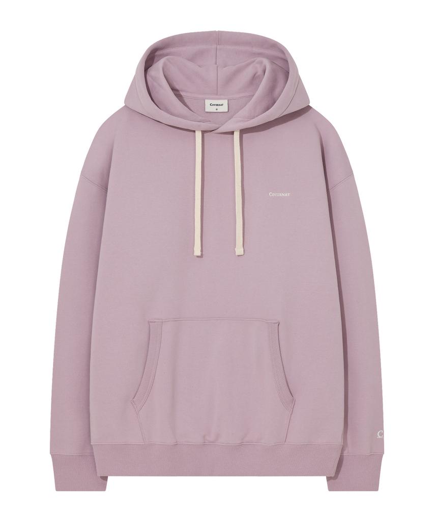 Small Logo Fleece-Lined Hoodie Light Purple