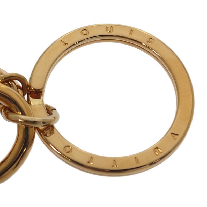 LOUIS VUITTON  M63085 Bag charm gold/pink metal/leather Women