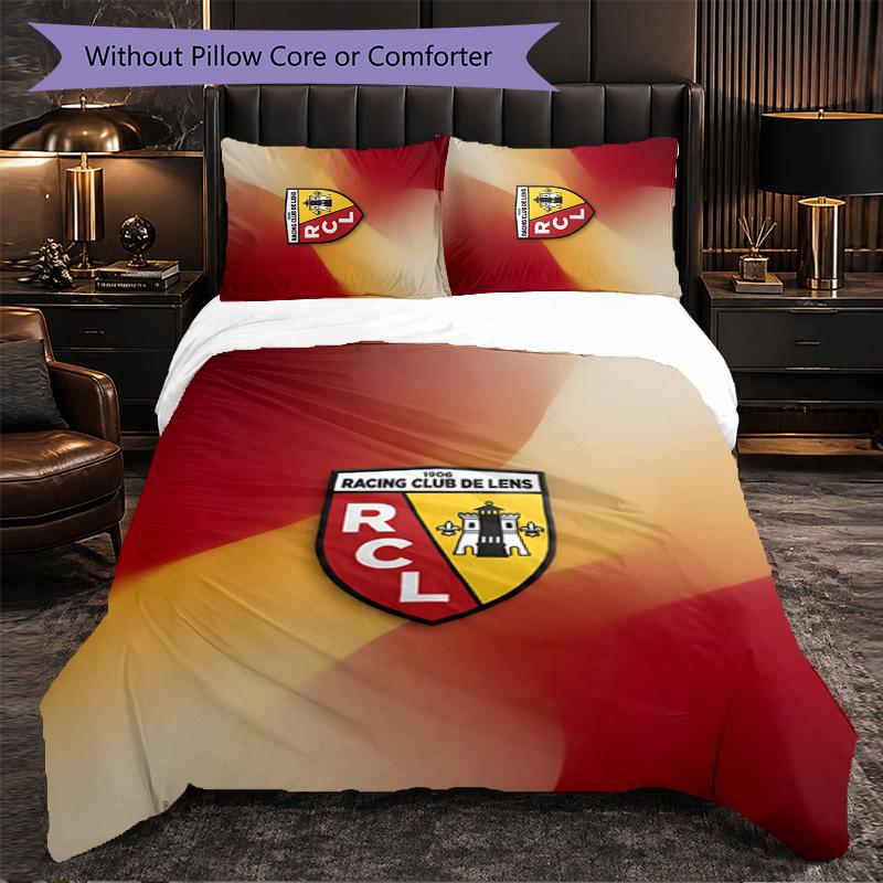 Lens FC Themed Bedding 3Pcs Duvet Cover Set Decorative Bed Linen For Teen Room Home Decoration
