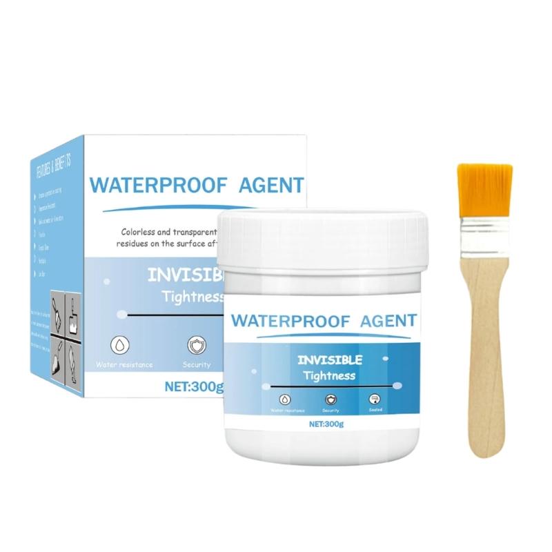 

Clear Waterproof Coating Not Slip Sealant 300g/500g Versatile Clear Waterproofing Agent Easy to Apply for Home Repairs