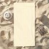 1 Gelb-Weiß gestreiftes Strandtuch Einseitiger 2D-Druck Weiches saugfähiges schnelltrocknendes Strandtuch Pool Strand Urlaub Frische Atmosphäre Geschenk