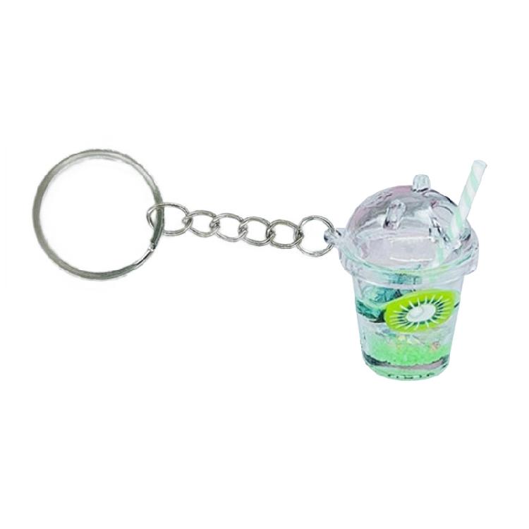 Small BobaMilk Tea Cup Key Chains Cute Bubble Tea Keychain KawaiiCar Keyring