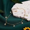 Summer New Daisy Flower Chain Anklets for Women Trendy Beach Starfish Shell Beads Anklet Bracelet On Leg Foot Chain Boho Jewelry