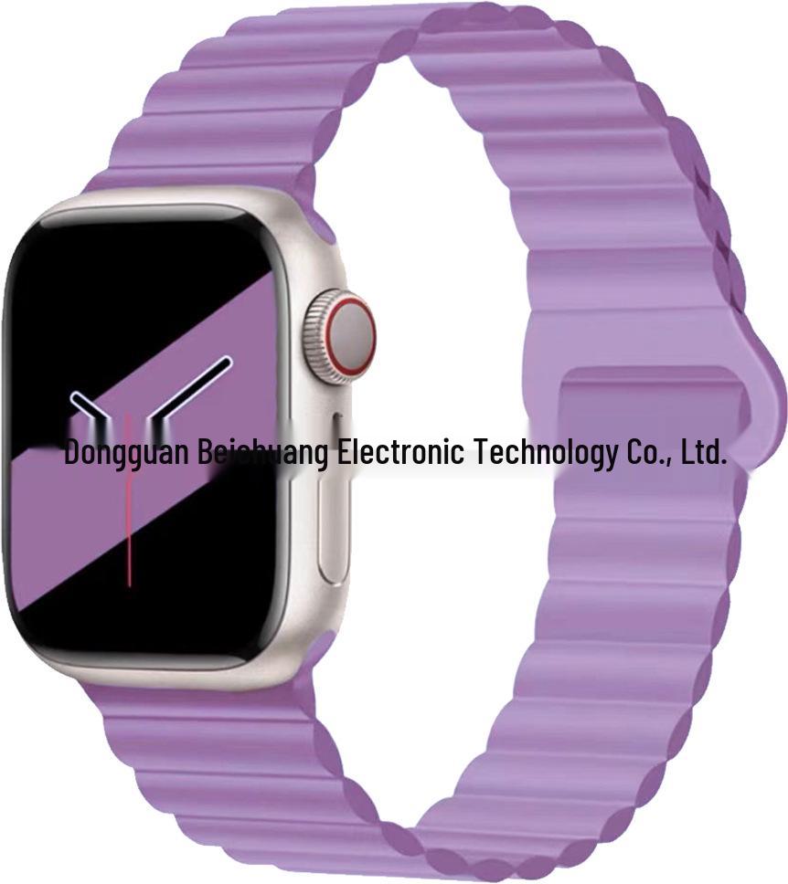 Two-Color Silicone Strap for Apple Watch 10/SE Creative S9
