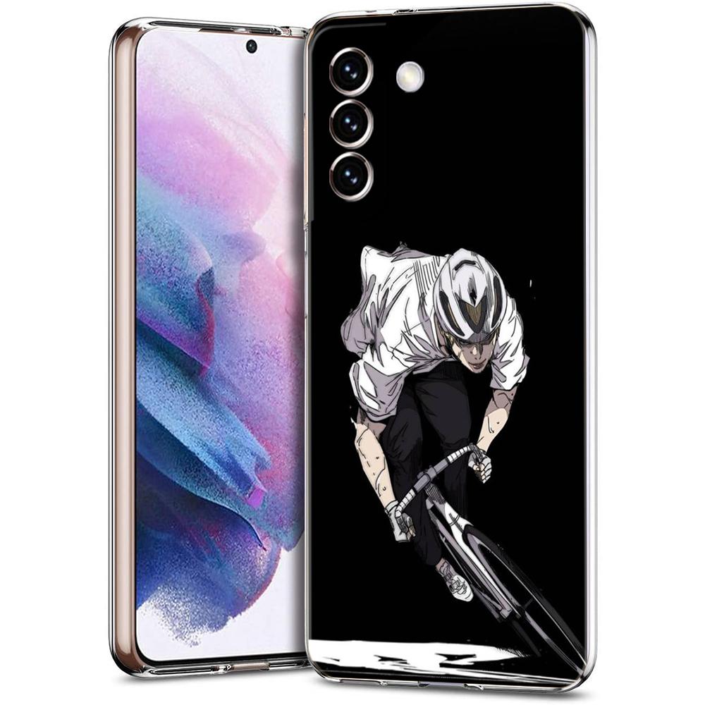 Phone Case For Samsung Galaxy S24 Ultra S23 FE S22 S20 S21 5G S10 S9 Plus S10E S8 Silicone Clear Mountain Bike Cycling Art Cover