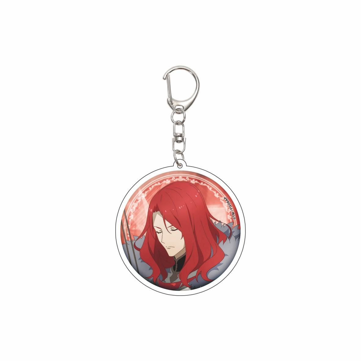

55MM Anime Fate/Grand Order Keychain Cath Palug/Olgamarie Asmireid Animusphere Key Chain Acrylic Model Plate Christmas Gifts 55mm