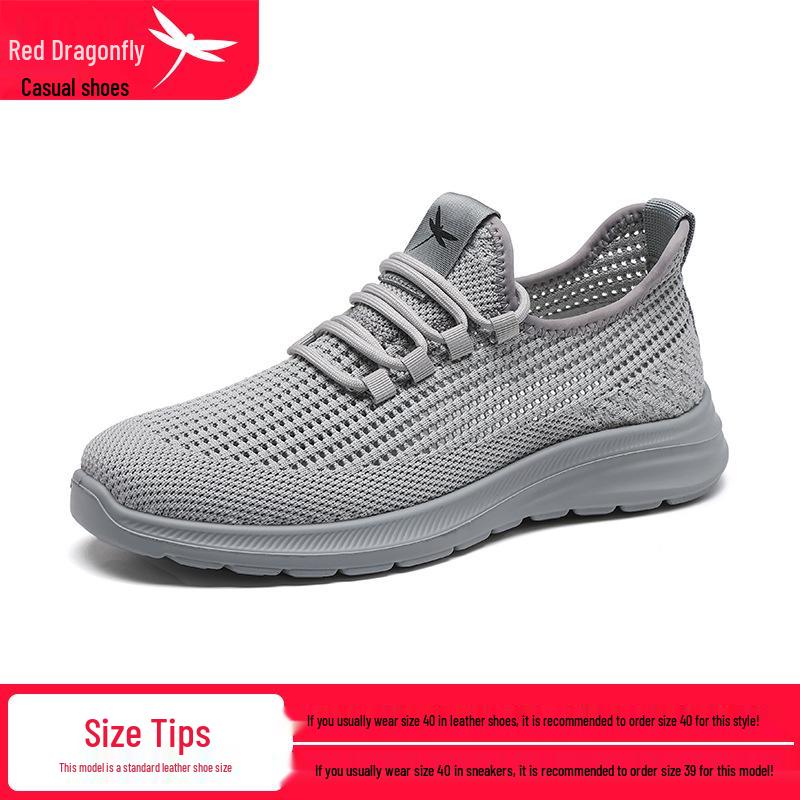 Red Dragonfly Men s Breathable Lightweight Mesh Running Shoes for Spring/Summer 41